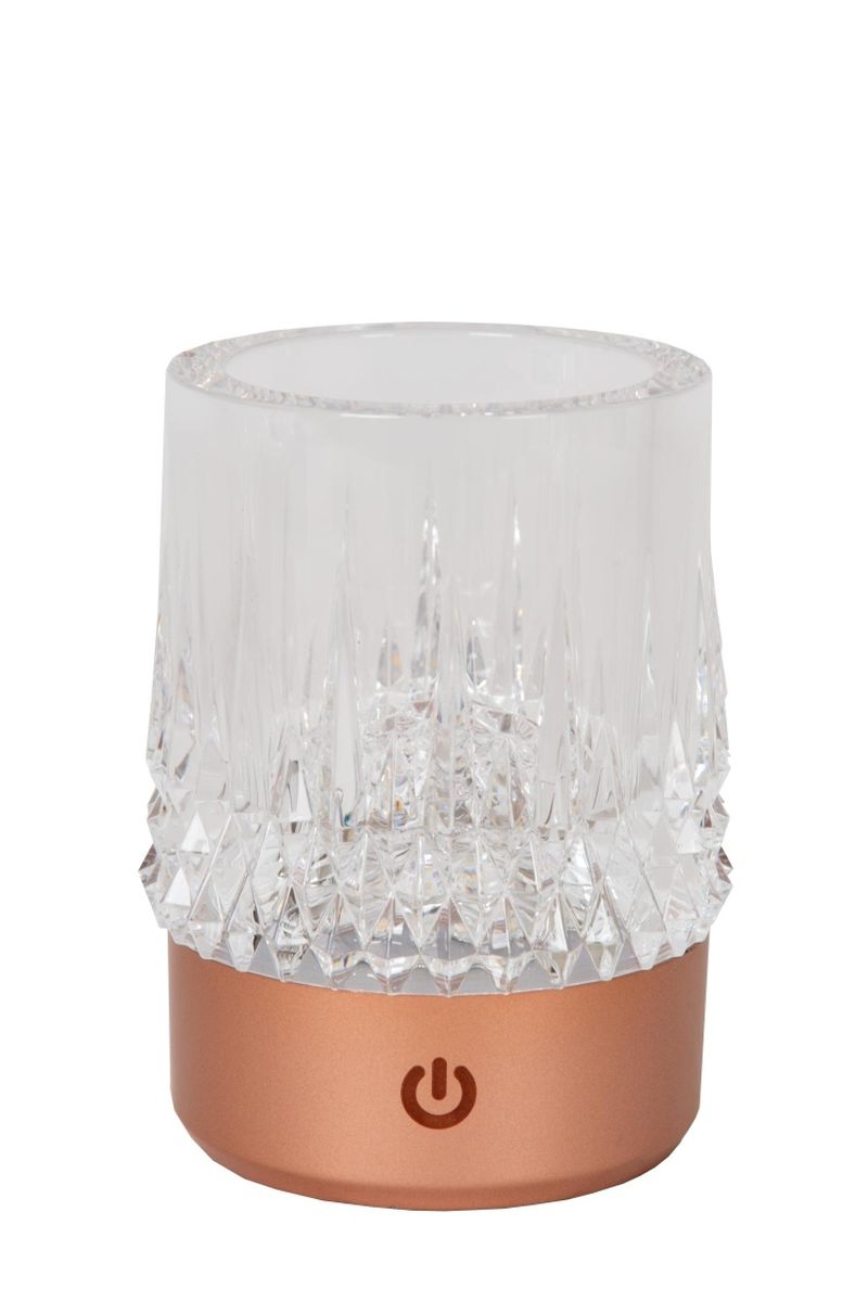 Lucide LILI - Nabíjacia stolová lampa - Batéria/batérie - Ø 8 cm - LED Rozm. - 1x3W 2700K/3000K - Kovová zbraň - Sada 3 ks